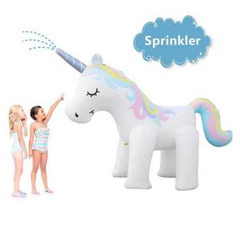 Mega Einhorn Sprinkler Wasser Spielzeug Sommer Garten Kinder in Brig - Bild 1