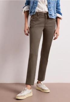 Mid Waist Slim Leg Hose im Satin-Look in Bern - Bild 1