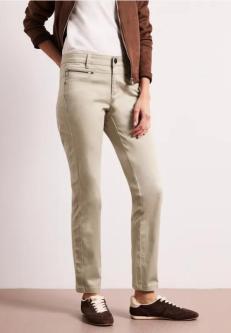 Mid Waist Slim Leg Hose im Satin-Look in Aarau - Bild 1