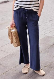 Mid Waist Wide Leg Hose mit Struktur in Aarau - Bild 1