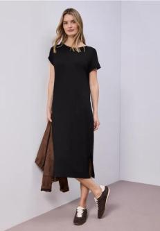 Midi-Kleid aus Jersey in Rippstruktur in Thun - Bild 1