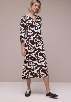 Midi-Kleid aus Leinen mit Print in St. Gallen - Bild 1