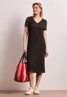 Midi-Kleid aus Spitze in Unifarbe in Uster - Bild 1