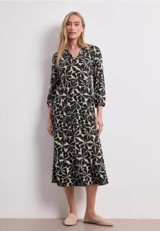 Midi-Kleid mit Split Neck im Ethno-Look in Thun - Bild 1