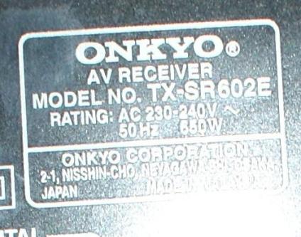 Onkyo AV Reciver TX SR 602 E in Bremgarten - Bild 2