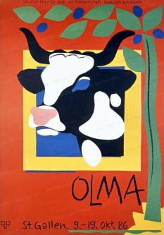 Original Olma Plakat von 1986 in Au - Bild 1