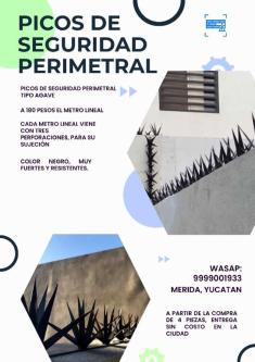 PICOS DE SEGURIDAD PERIMETRAL TIPO AGAVE.65564458032257126