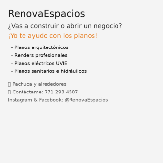 UVIE plans, architectural designs, renders and more – RenovaEspacios Pac, Pachuca63837105379969120