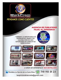 Advertising, loudspeaker announcements, printed materials, activations and more..., Marquelia63835311324547123