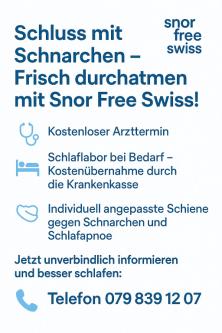 Schlafapnoe/Schnarchen-Schnarchschiene in Adliswil - Bild 1