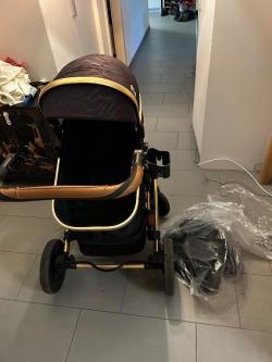 Schwarzer Kinderwagen in Köniz - Bild 3