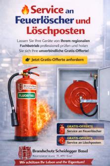 Service an Feuerlöscher und Löschposten in Basel - Bild 1