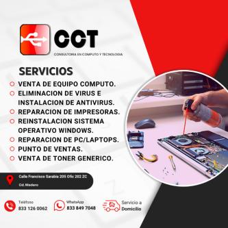 Servicios en informatica, reparacion, soporte, Ciudad Madero63835260532611120