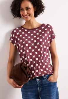 Shirt mit U-Boot-Ausschnitt und Print in Rüti - Bild 1