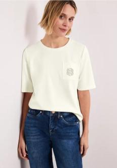 Silk-Look T-Shirt mit Deko-Detail in St. Gallen - Bild 1