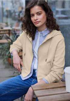 Sweatjacke im verkürzten Schnitt in Chur - Bild 1