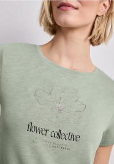 T-Shirt mit Rundhals und Artwork in Bern - Bild 1