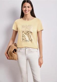T-Shirt mit Rundhals und Folienprint in Aarau - Bild 1