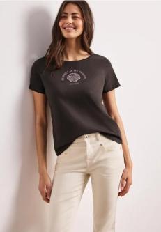 T-Shirt mit Rundhals und Muschelprint in Winterthur - Bild 1