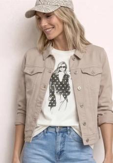 T-Shirt mit Rundhals und Print in Liestal - Bild 1
