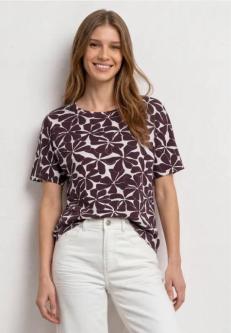 T-Shirt mit Rundhals und Print in Bern - Bild 1