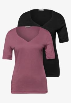 T-Shirts mit Herzausschnitt im 2er-Pack in Winterthur - Bild 1