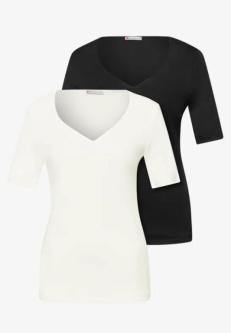 T-Shirts mit Herzausschnitt im 2er-Pack in Winterthur - Bild 1