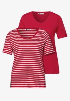 T-Shirts mit rounded V-Neck im 2er-Pack in Bern - Bild 1