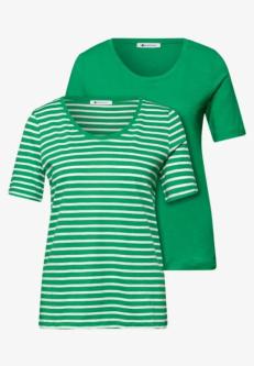 T-Shirts mit rounded V-Neck im 2er-Pack in Willisau - Bild 1
