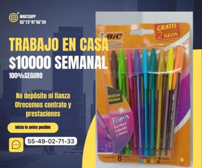 WORK FROM HOME PART TIME OR FULL TIME PACKAGING, State of Mexico63837082582275121