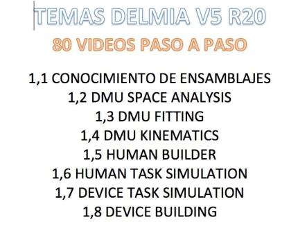 DELMIA V5 R20 VIDEO COURSE IN SPANISH, Tizayuca63835255589121120