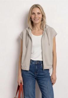 Weste im Silk-Look mit Kapuze in Zürich - Bild 1