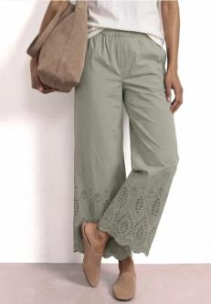 Wide Leg Hose mit Shiffley-Embroidery in St. Gallen - Bild 1