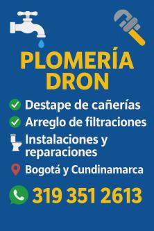 plomeria dron 3193512613 llame ya, Bogotá